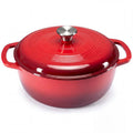 6QT Enameled Dutch Oven for Braising & Camping