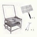 360° Rotation Adjustable Charcoal Rotating Grill