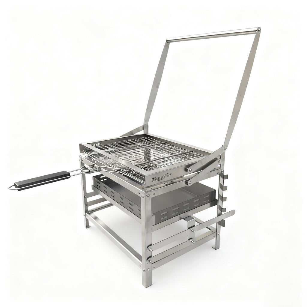 360° Rotation Adjustable Charcoal Rotating Grill