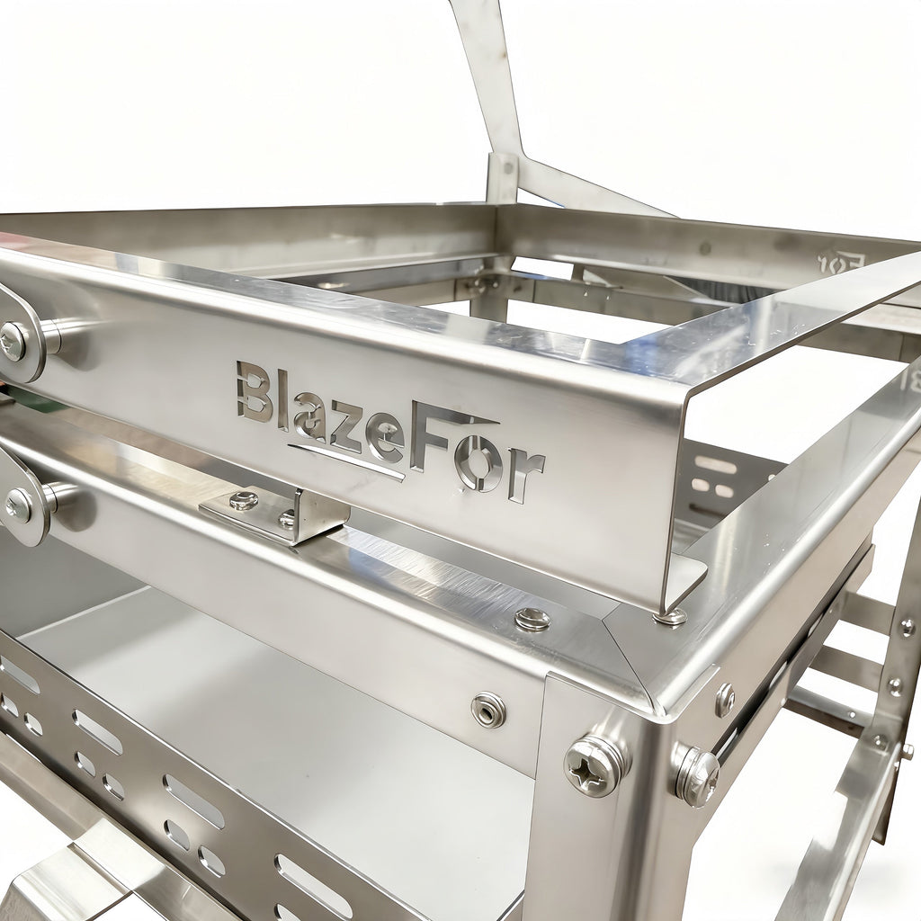 360° Rotation Adjustable Charcoal Rotating Grill