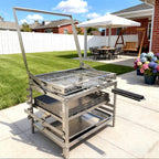 360° Rotation Adjustable Charcoal Rotating Grill